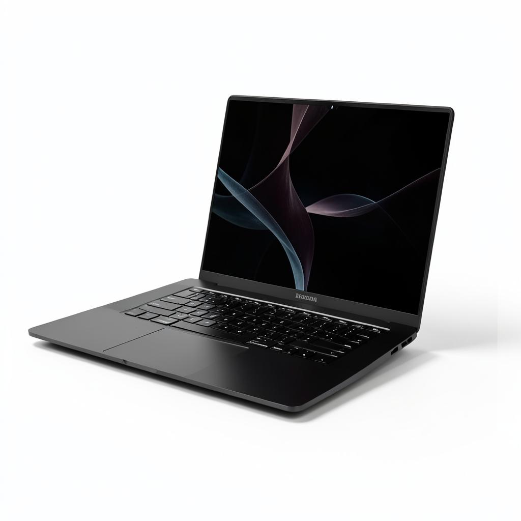 MacBook Pro 16-inch in Space Black, open at an angle